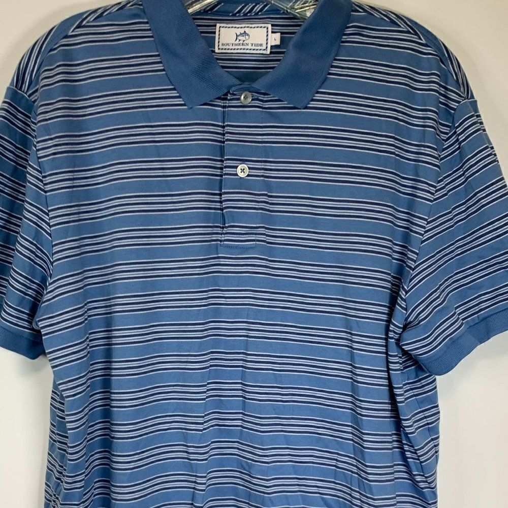 Southern Tide Striped Polo Style Shirt
